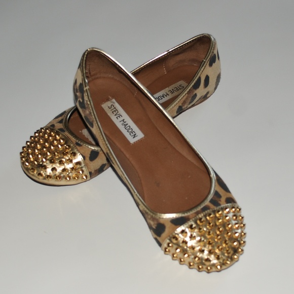 Steve Madden Flats 7.5 Cheetah Print 3075 - Picture 1 of 5